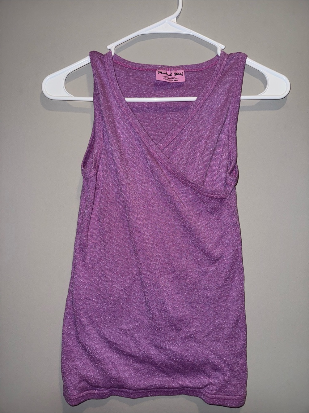 Michael Stars Purple Wrap-Style Tank Top